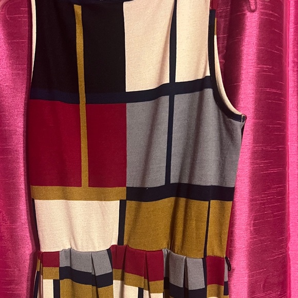 Colorful Geometric Patterned Dress - Picture 2 of 3